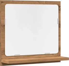vidaXL Ντουλάπι καθρέφτη μπάνιου Artisan Oak Κατασκευασμένο ξύλο
