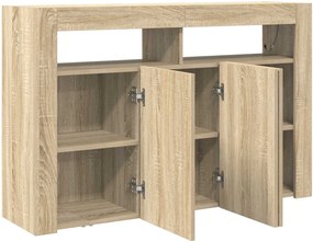 vidaXL Πλαϊνό γραφείο Δρύς Sonoma 116 x 30 x 75 εκ. Επεξεργασμένο ξύλο