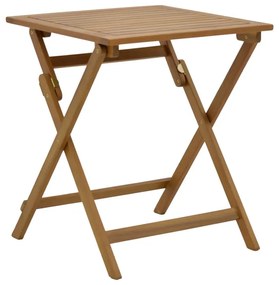 Τραπέζι Perdu pakoworld πτυσσόμενο φυσικό ξύλο ακακίας 60x60x72εκ