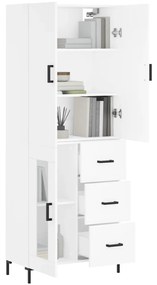 vidaXL Ντουλάπι Λευκό 69,5x34x180 εκ. από Επεξεργασμένο Ξύλο