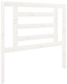 vidaXL Κεφαλάρι Κρεβατιού Λευκό 96 x 4 x 100 εκ. από Μασίφ Ξύλο Πεύκου