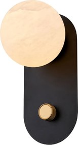 Απλίκα Τοίχου LED Aca Dimmable Marbella CNW11MBKDIM Sand Black/Gold