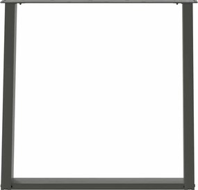vidaXL Πόδια Τραπεζαρίας σε Σχήμα U 2 τεμ. Ανθρακί 70x(72-73) εκ. Ατσάλι