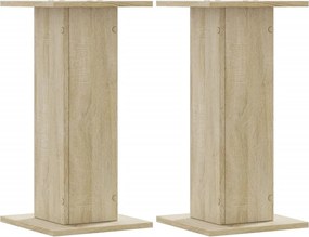 vidaXL Βάσεις Ηχείων 2 Τεμ. Sonoma Δρυς 30x30x60εκ. Επεξεργασμένο Ξύλο