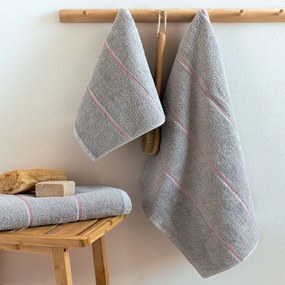 Πετσέτες Cler (Σετ 3τμχ) Silver Palamaiki Towels Set 70x140cm 100% Βαμβάκι