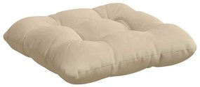vidaXL Μαξιλάρια καθισμάτων 4 pcs Κρεμ 40 x 40 cm Ύφασμα Μικροΐνας