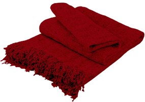 Ριχτάρι Σενίλ Red Μονοθέσιο 180x180εκ.