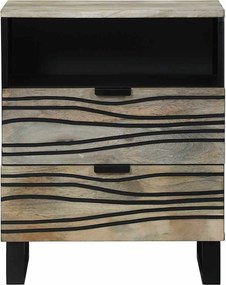 vidaXL Κομοδίνο Λευκό 50 x 33 x 62 εκ. Επεξεργασμένο Ξύλο