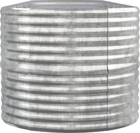vidaXL Ζαρντινιέρα Ασημί 368x80x68 εκ. Γαλβανισμένος χάλυβας