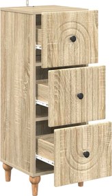 vidaXL Ντουλάπι με Συρτάρια 33 x 34,5 x 90 εκ Επεξεργασμένο Ξύλο