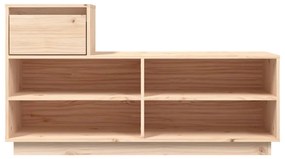 vidaXL Παπουτσοθήκη 110 x 34 x61 εκ. από Μασίφ Ξύλο Πεύκου