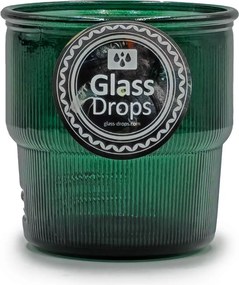ΠΟΤΉΡΙΑ ΠΟΤΗΡΙ GLASS DROPS RIBBED 9CM 300CC ALBAHACA