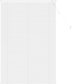 vidaXL Βενετσιάνικη Σκίαση Λευκός 150 x 100 cm 25 mm PVC