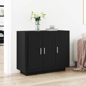 vidaXL Μπουφές Μαύρη Δρυς 92x35x75 εκ. Κατασκευασμένο ξύλο