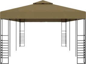 vidaXL Κιόσκι 6 x 3 x 2,7 μ. Taupe 180 γρ/μ²