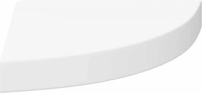 vidaXL Ράφια Τοίχου Γωνιακά 2 τεμ. Άσπρα 25x25x3,8 εκ. MDF