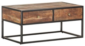 Τραπεζάκι Σαλονιού 90 x 50 x 40 εκ. Ακατέργαστο Ξύλο Ακακίας