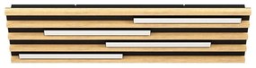 Φωτιστικό Οροφής - Πλαφονιέρα Marreira 39899 78x22x6cm Dim Led 4200lm 8,5W 3000K Black-Brown Eglo Steel,Wood