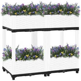 vidaXL Ζαρντινιέρα 80 x 40 x 71 εκ. από Πολυπροπυλένιο