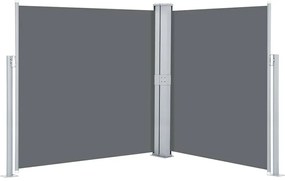 vidaXL Σκίαστρο Πλαϊνό Συρόμενο Ανθρακί 140 x 600 εκ.