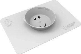 Δίσκος Εκπαίδευσης Φαγητού Matchstick Monkey Anti-Slip Bowl Cool Grey