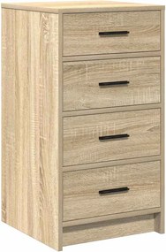 vidaXL Τραπέζι περιποίησης με συρτάρι 3 pcs Καφέ Επεξεργασμένο ξύλο