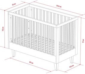 Βρεφικό κρεβάτι Lounge-Leuko