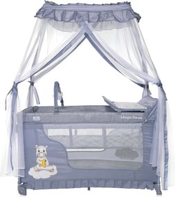 BABY COT MAGIC SLEEP COOL GREY HIPPO