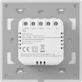 Smart WiFi Touch Wall Switch Sonoff TX T5 4C (4-channel)