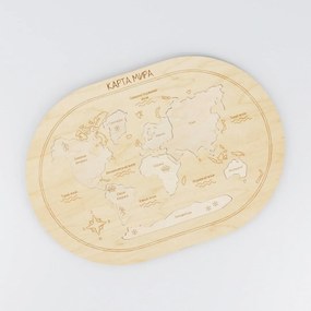 Intra απο ξύλο plywood 3mm-4mm πάχος - Παγκόσμιος Χάρτης Παιχνίδι παζλ Παζλ Παζλ Δίασταση 30x30 cm Intraeaxys-joedggd1