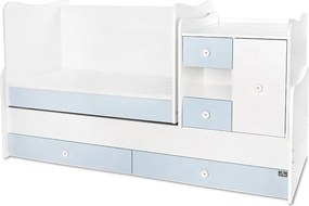 BED MINI MAX NEW 190/72 COLOUR WHITE/BABY BLUE