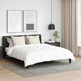 vidaXL Set Παπλώματος Χειμώνα 3 pcs Λευκό 260 x 220 εκ. Μικροΐνες, Βαμβάκι
