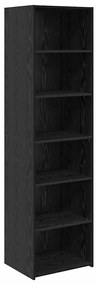 vidaXL Ντουλαπιού Μαύρη Οξυά 50 x 41 x 185 εκ. Επεξεργασμένο ξύλο