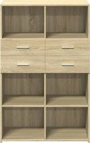 vidaXL Ντουλάπι Sonoma Δρυς 80x42,5x124 εκ. από Επεξεργασμένο Ξύλο