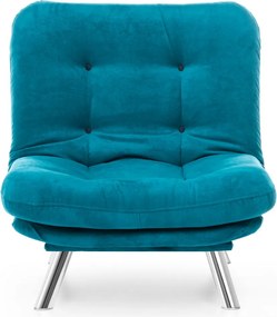 Πολυθρόνα Πετρόλ Πράσινο MISA SOLO 105x88x90