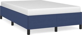 vidaXL Πλαίσιο Κρεβατιού χωρίς στρώμα Μπλε 120x190 εκ. Υφασμάτινο