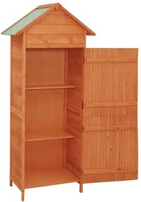 vidaXL Ντουλάπα Αποθήκευσης Εξωτερικού Χώρου Καφέ 42,5 x 64 x 190 εκ.