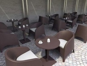Πολυθρόνα πολυπροπυλένιου Aruba Καφέ