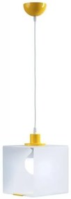 Κρεμαστό Φωτιστικό Οροφής Plexiglass Λευκό 3120/20 Arkolight-3120-61/20-Κίτρινο 3120-61/20