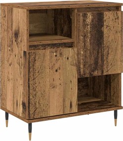 vidaXL Πλαϊνό γραφείο Παλιό ξύλο 60 x 35 x 70 cm