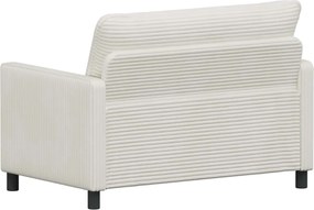 vidaXL Καναπές Κρεμ 126 x 81 x 87,5 εκ Πολυεστέρας