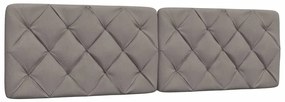 Κρεβάτι Taupe 180x200 εκ. Υφασμάτινο - Μπεζ-Γκρι