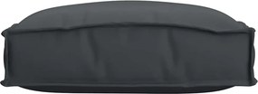vidaXL Μαξιλάρι 2 pcs Μαύρο 40 x 40 x 8 εκ. Ύφασμα Όξφορντ