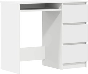 vidaXL Γραφείο Λευκό 90 x 45 x 76 εκ. από Επεξ. Ξύλο