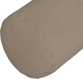 vidaXL Μαξιλάρια Στήριγμα 2 pcs Taupe Ø 25 x 70 cm Ύφασμα Μικροΐνας