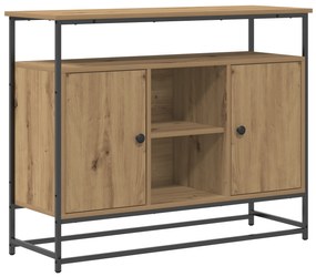 vidaXL Κονσόλα Artisan Oak 100x35x80 cm Κατασκευασμένο ξύλο και Ατσάλι