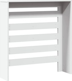 vidaXL Κάλυμμα Καλοριφέρ Λευκό 78x20x82 εκ. από Επεξεργασμένο Ξύλο