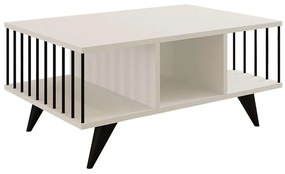 Τραπέζι Σαλονιού Bert 495SSE1322 90x60x40cm White-Black