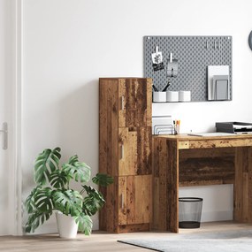 vidaXL Ψηλή Ντουλάπα Παλαιό ξύλο 31,5 x 32 x 124 εκ Επεξεργασμένο ξύλο