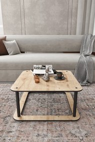 Stewehome Τραπεζάκι Σαλονιού Καρέ Σχέδιο MDF 70x70 cm